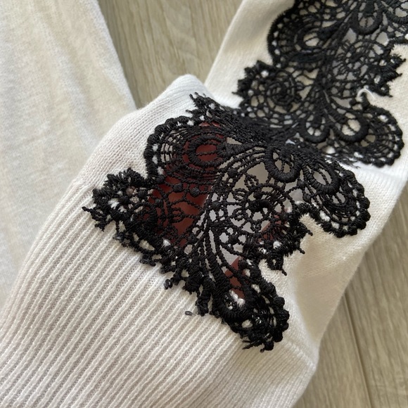 Women’s Cream White Knit Sweater - Picture 3 of 7